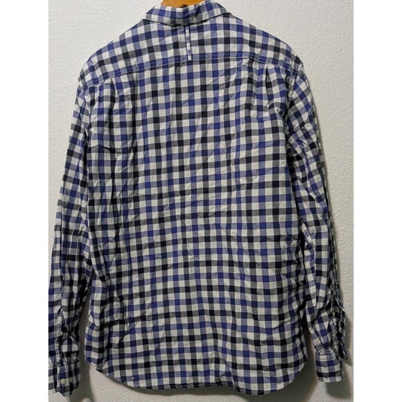 Banana Republic Camden Fit Gingham Plaid Men's Long Sleeve Size Large (505) - Picture 2 of 4